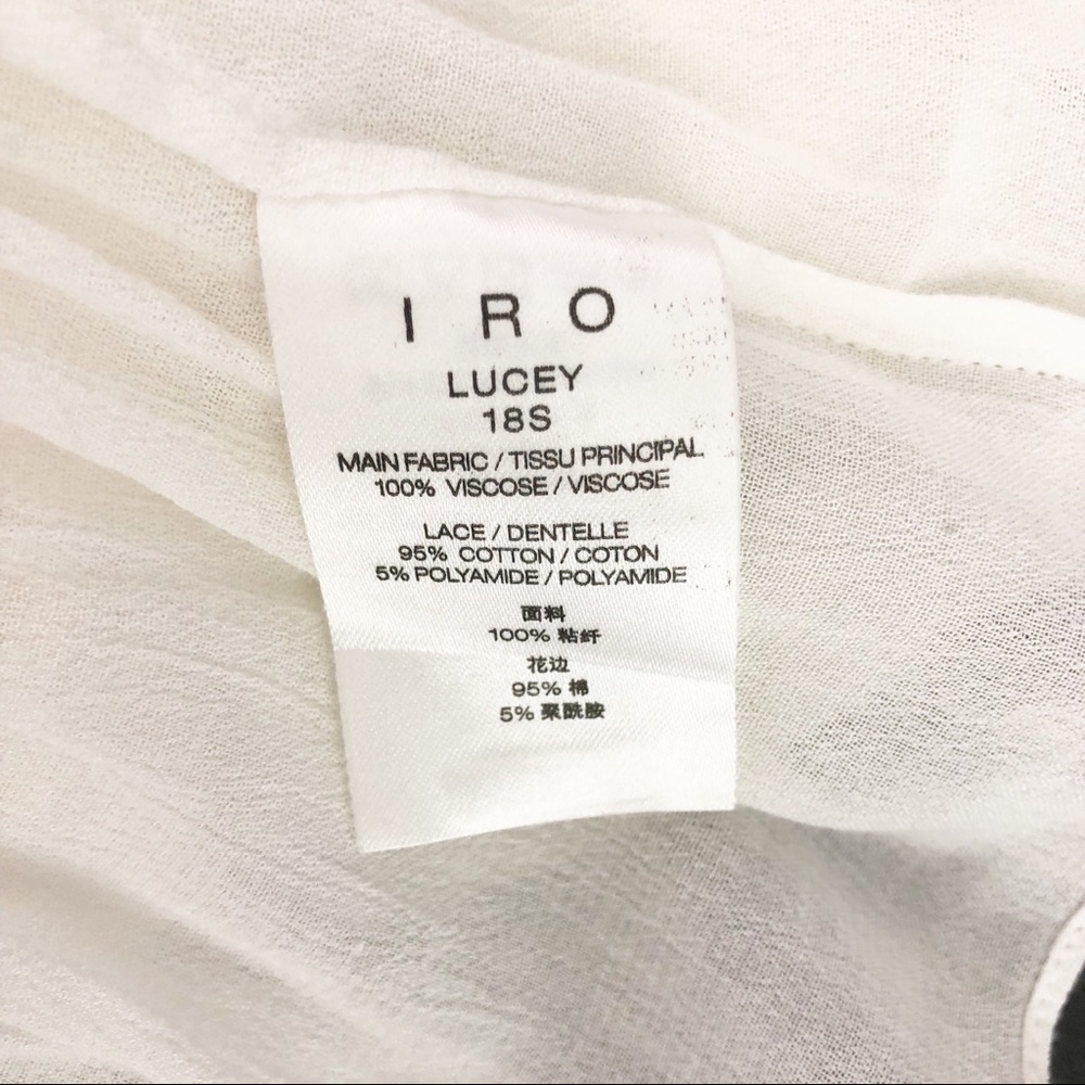 IRO | Lucey Crochet Lace Semi Sheer Ruffle Top - Picture 5 of 7